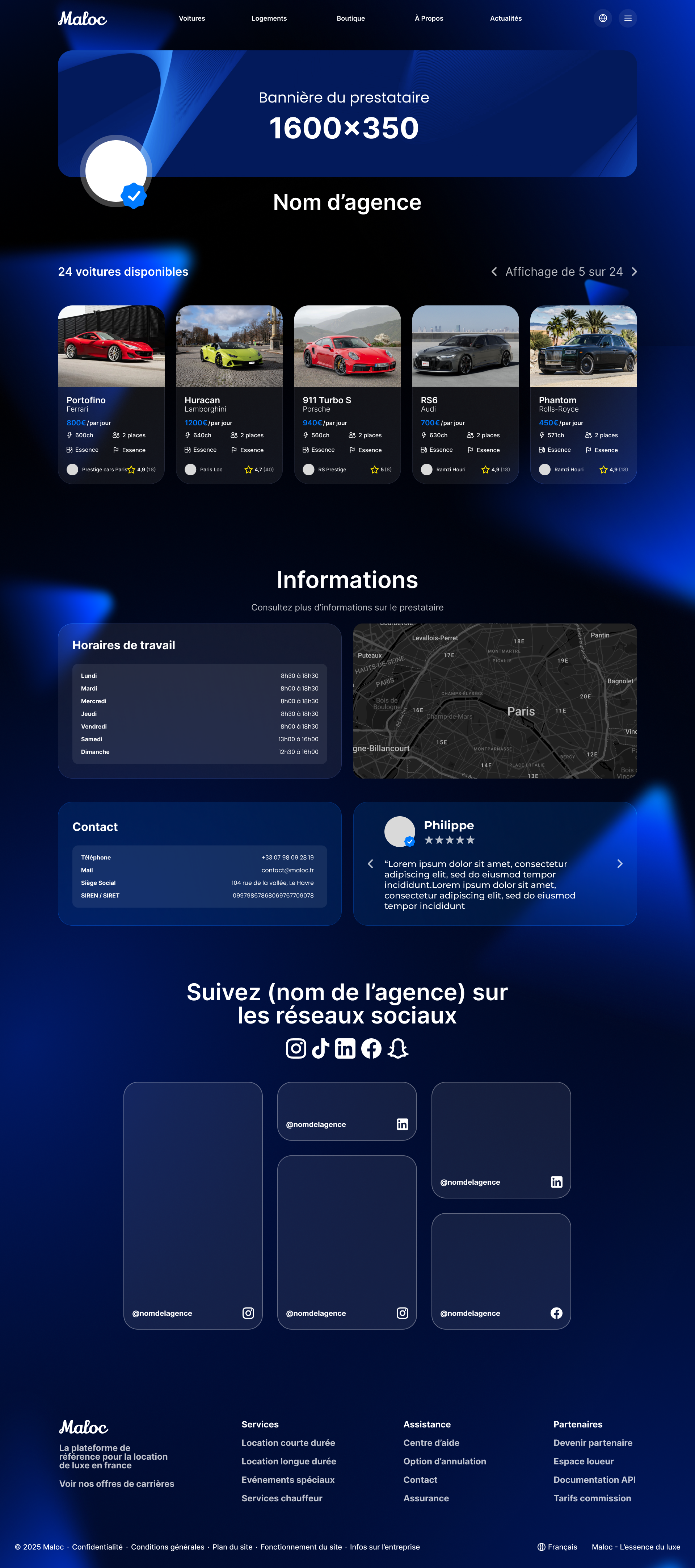 Page Agence Partenaire